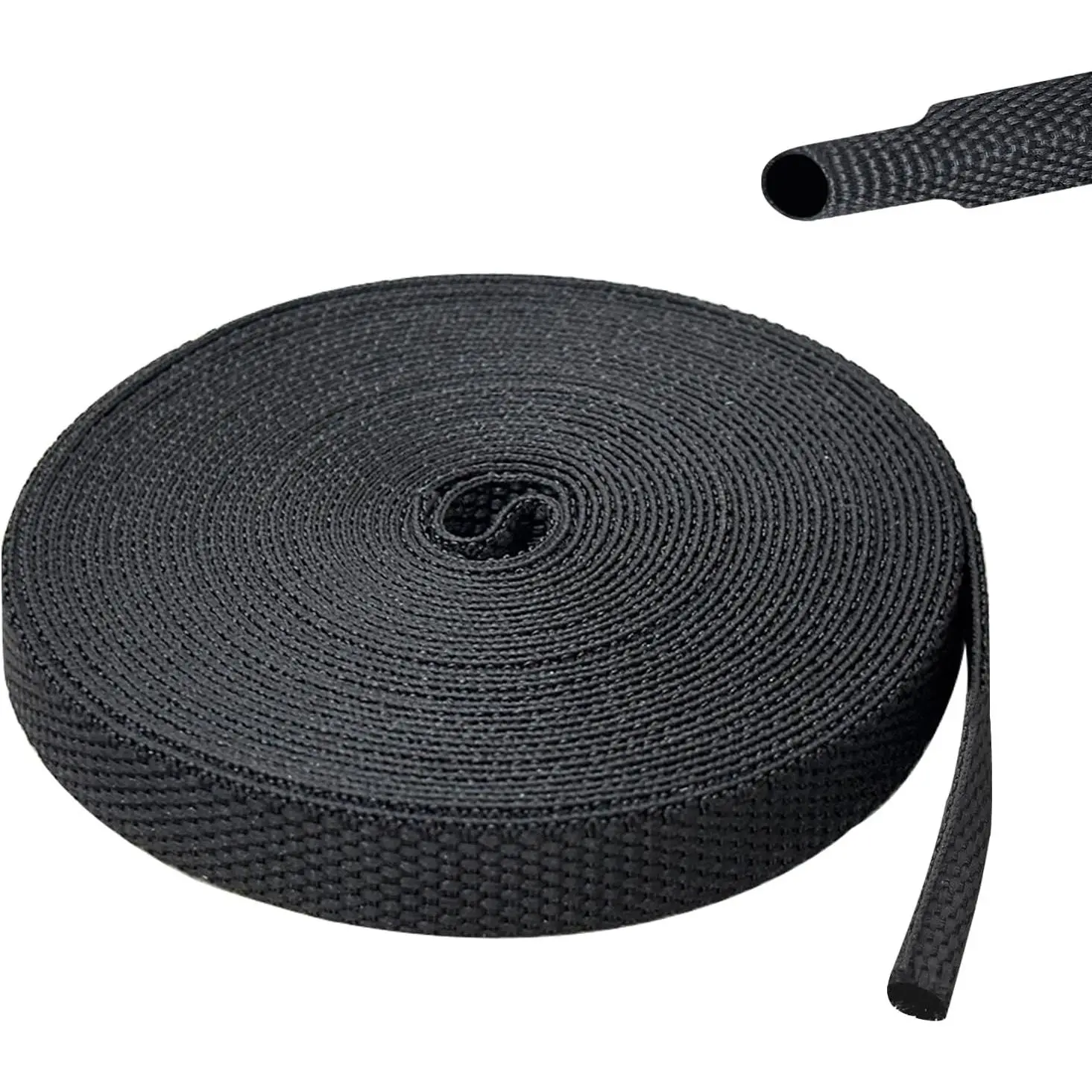 Heat Shrink Wire Loom, 20FT-1/4 Inch 2:1 Nylon Fabric Tubing | Braided  Sleeving Abrasion Protection for Managing Wires, Cables, Hoses