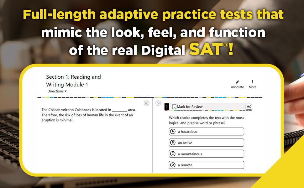 Princeton Review Digital SAT Premium Prep, 2026: 6 Full-Length Practice Tests (3 in Book + 3 Adaptive Tests Online) + Online Flashcards + Review & Tools (2026) (College Test Preparation)