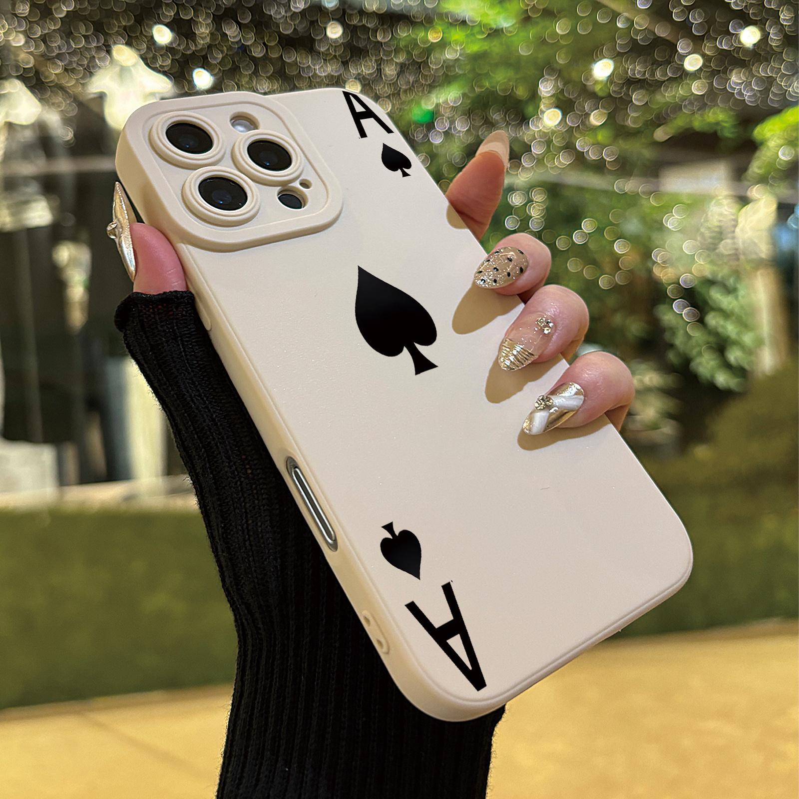 New Halloween Angel Eye High-End Phone Case with Black Spade King Pattern Cartoon Animation UV Print 360-Degree Full Protection Suitable for iPhone 11 12 13 14 15 16 Pro Max XR XXS 7 8 Plus 1717Air17Pro111ProMax