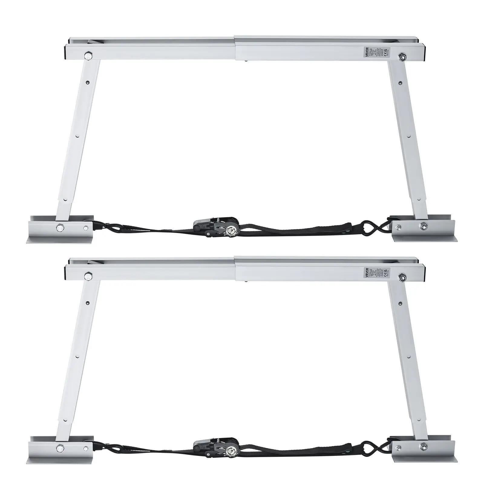 【DealsForYouDays】VEVOR Universal Alloy Frame RV Stabilizer Bar, Height Adjustable (12in-28in) for Trailers & Campers, Foldable Compact Design for Easy Storage, Reduces Wobble, 2PCS, Stabilization
