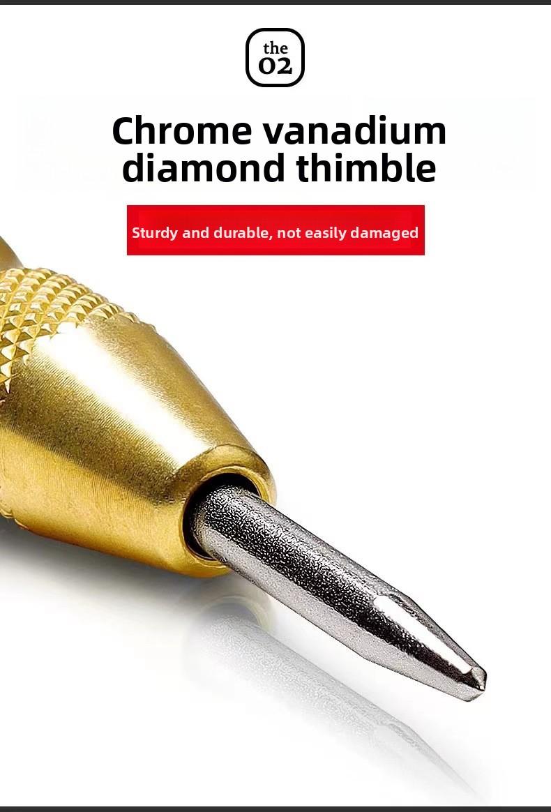 Cross-border center punch, automatic spring-loaded locator, glass punch needle, window breaker punch, centering punch