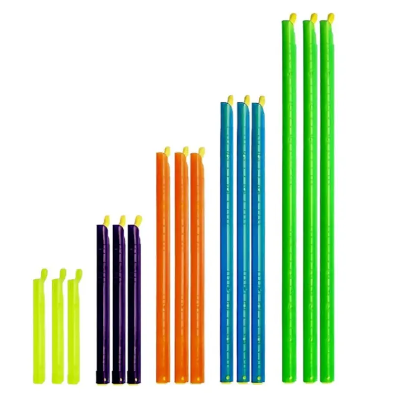 15pcs Transparent Plastic Sealing Sticks, Snack Moisture Proof Seal Clips, Food Freshness Seal Strips, Kitchenware Essentials
