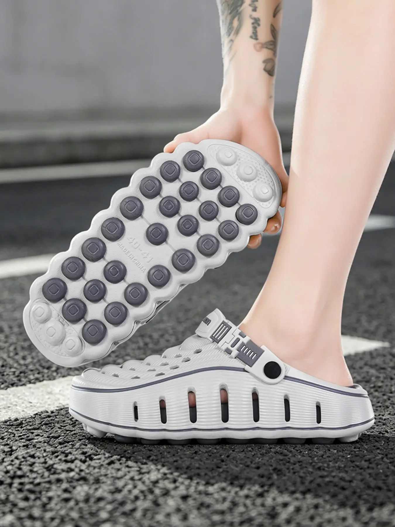 Men's Summer Sport Sandals, Slip-On Soft Sole, Lightweight Comfortable, Anti-Slip Massage Bottom, Waterproof Quick-Dry, Casual Style