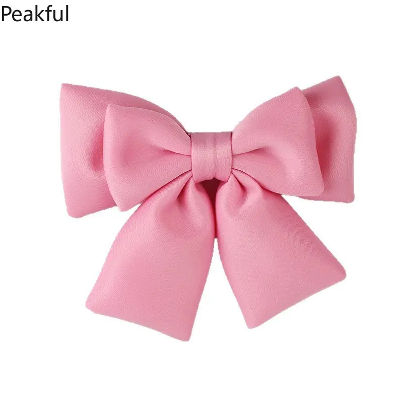 Car exterior accessories | Viral pink bow car decoration with adhesive backing | Niche cute 3D fabric bow for trunk or tailgate | Weather-resistant material, easy to install, perfect for adding a feminine touch to your car’s rear
