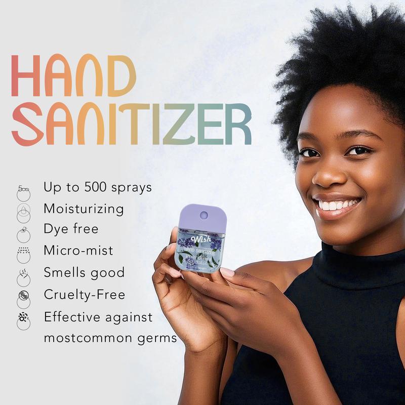 Wish 6-PCS Gift Box Set,1.2 Fl Oz Hydrating Liquid Hand Sanitizer Spray, 6 Different Scents, Portable For Travel Set, Perfect For Dating, Daily Life, Gift Giving