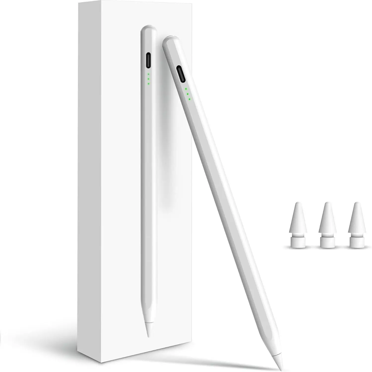 Pen-shaped stylus, touchscreen handwriting pen, magnetic tablet pen, rechargeable digital pen, tablet handwriting pen, fast-charging stylus that supports palm rejection and tilt sensing, Stylus Pens For Touch Screens, Suitable for iPhones and iPads