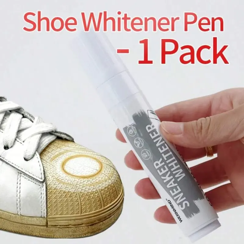 Shoe Whitening and Color Restoration Pen, Suitable for Sports Shoes, Canvas Shoes, High Heels, Durable, Easy to Use