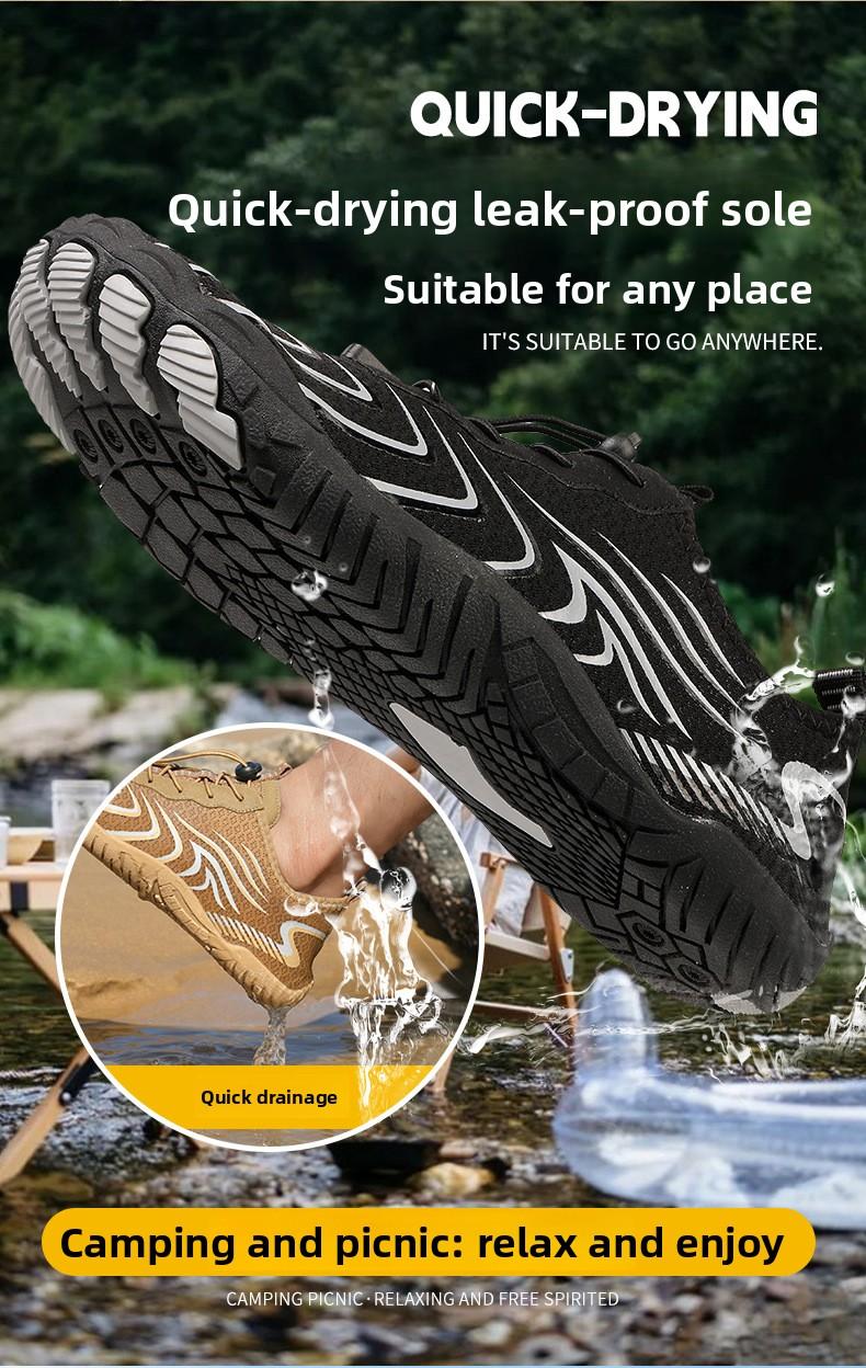 Couples' quick-dry breathable wading shoes, outdoor sports swimming shoes, hiking and mountaineering five-finger shoes