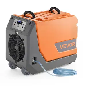 VEVOR 125 Pints Commercial Dehumidifier with Drain Hose for Crawl Spaces, Basements Warehouse Job Sites, Large Capacity Dehumidifier for Water Damage Restoration, Auto Defrost, CSA Listed