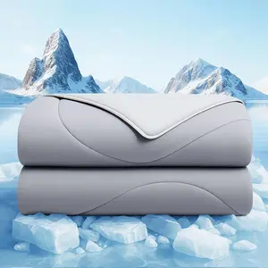 Cooling Comforter King Size, Cooling Blankets for Hot Sleepers and Night Sweats, Double Side Cool Soft Light Micro Gravity Breathable Absorb Heat Bed Blanket 104"×90" Inches, Gray