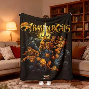 This new 2026 ultra-soft flannel blanket features vibrant cartoon patterns, is suitable for all seasons, living rooms, and offices, and is machine washable. It's an ideal gift for fans and a great home decoration.