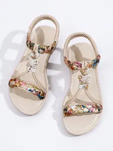 Fashion New Arrival Sandals, Kids Beach Sandals, Trendy Sandals, Sparkly Rhinestone Sandals, Bohemian Style Sandals, Comfortable Durable, Handwoven Laces