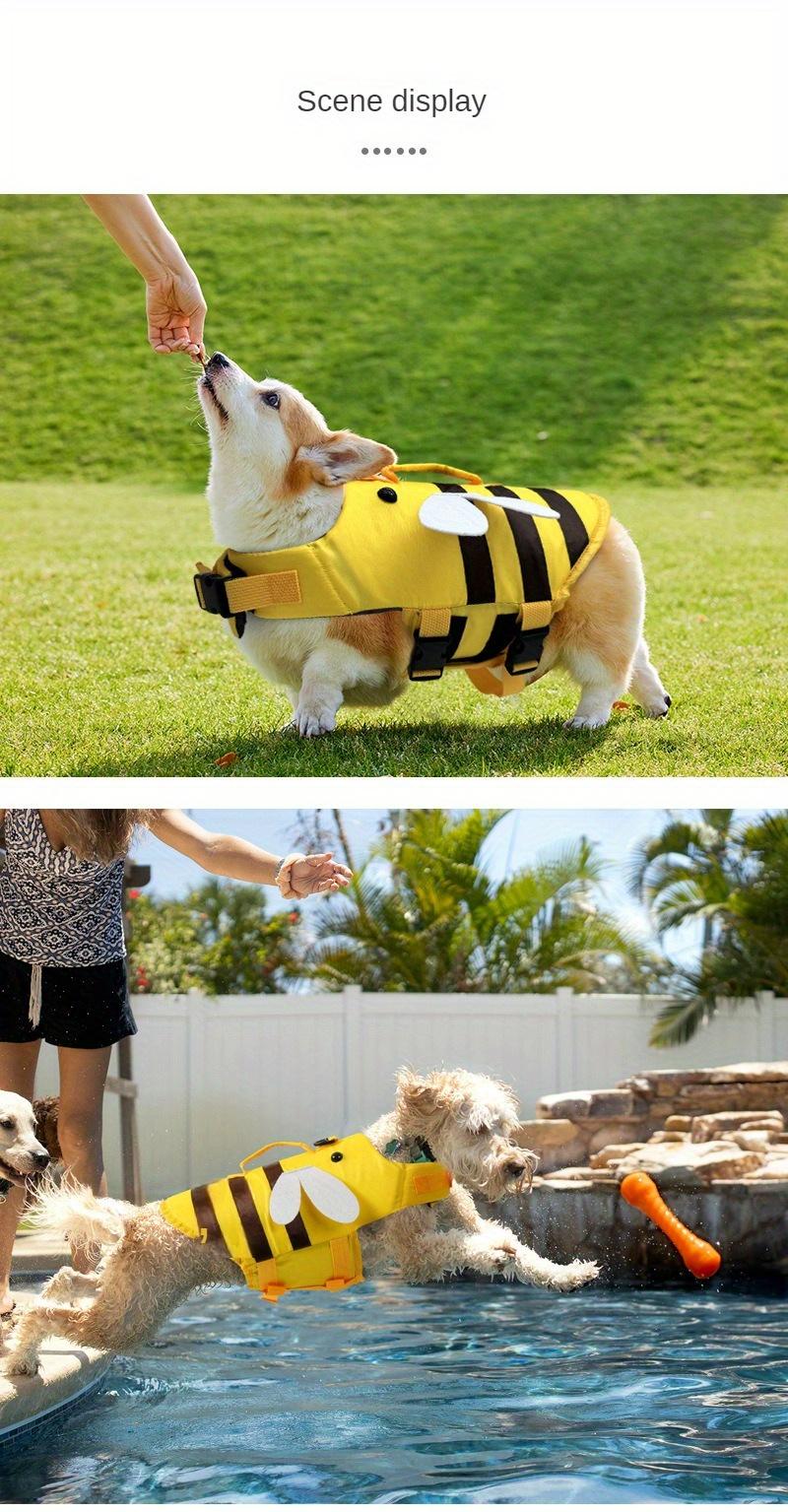 Summer Pet Life Jacket Adjustable Dog Swimsuit, Small And Medium-sized Dog Teddy Bear Buoyancy Swimsuit