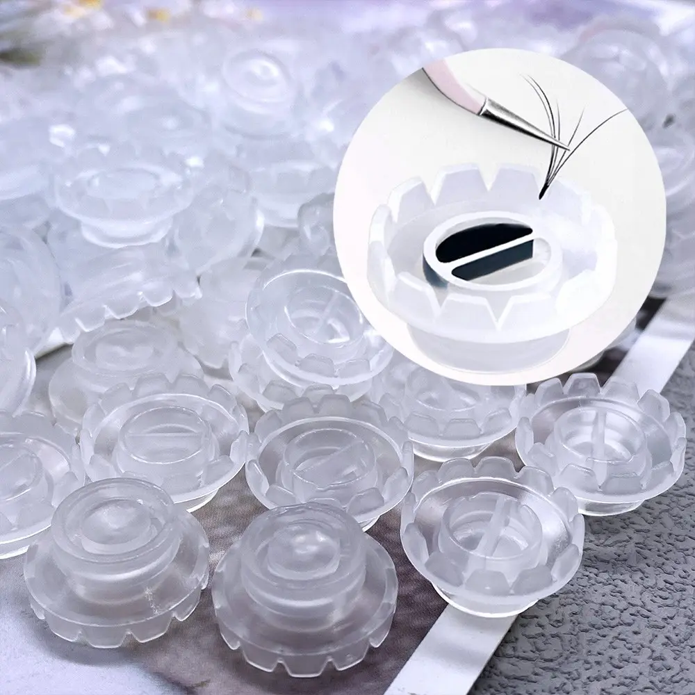 400 Pcs Eyelash Glue Fan Shape Cup Holder Container, Tattoo Ink, Eyelash Extension Tools, Eyelash Supplies, Beauty Accessories