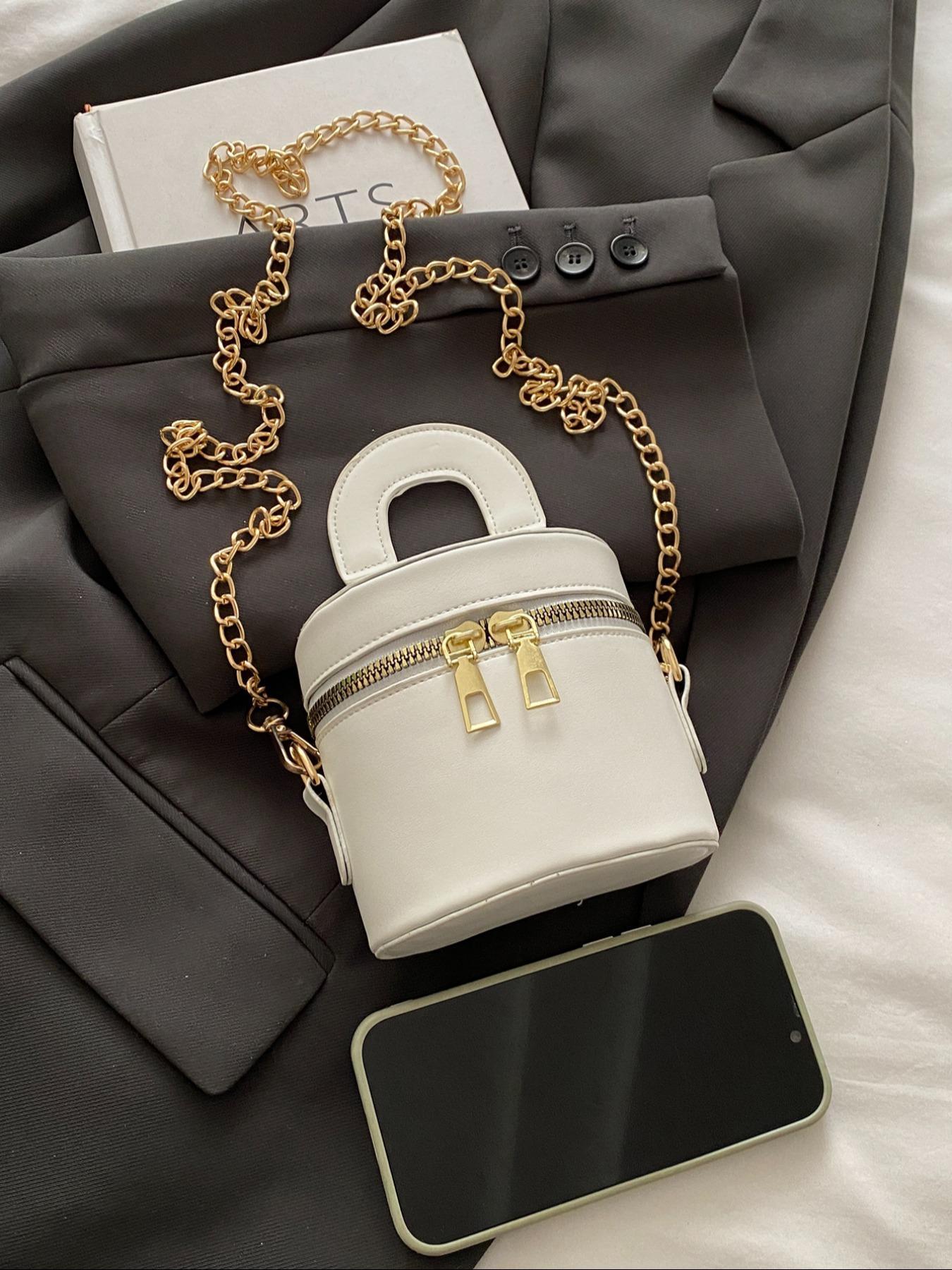 Women's Elegant Minimalist Handbag, Fashionable Solid Color Crossbody Bag for Daily Used, Casual Trendy Versatile High-quality Daily Commuting Bag, Elegant Commuter Bag, Handbag Shoulder Purse