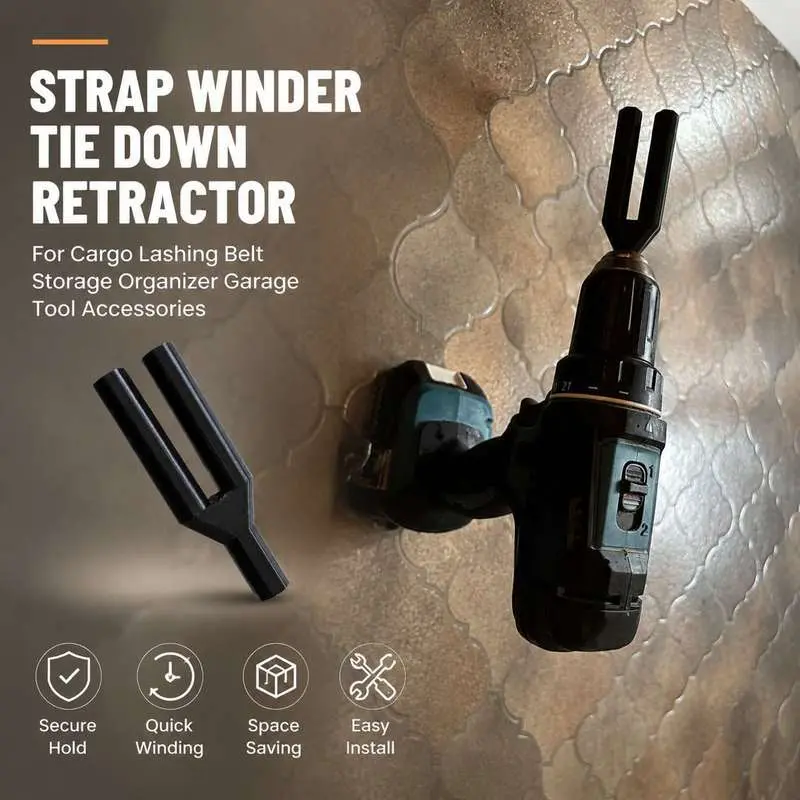 Strap Winder Tie Down Retractor For Cargo Lashing Belt Storage Organizer Garage Tool Accessories Secure