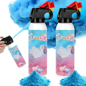 2 Pack Gender Reveal Fire Extinguisher Biodegragable Gender Reveal Party Decor Supllies for Baby Boy (Medium)