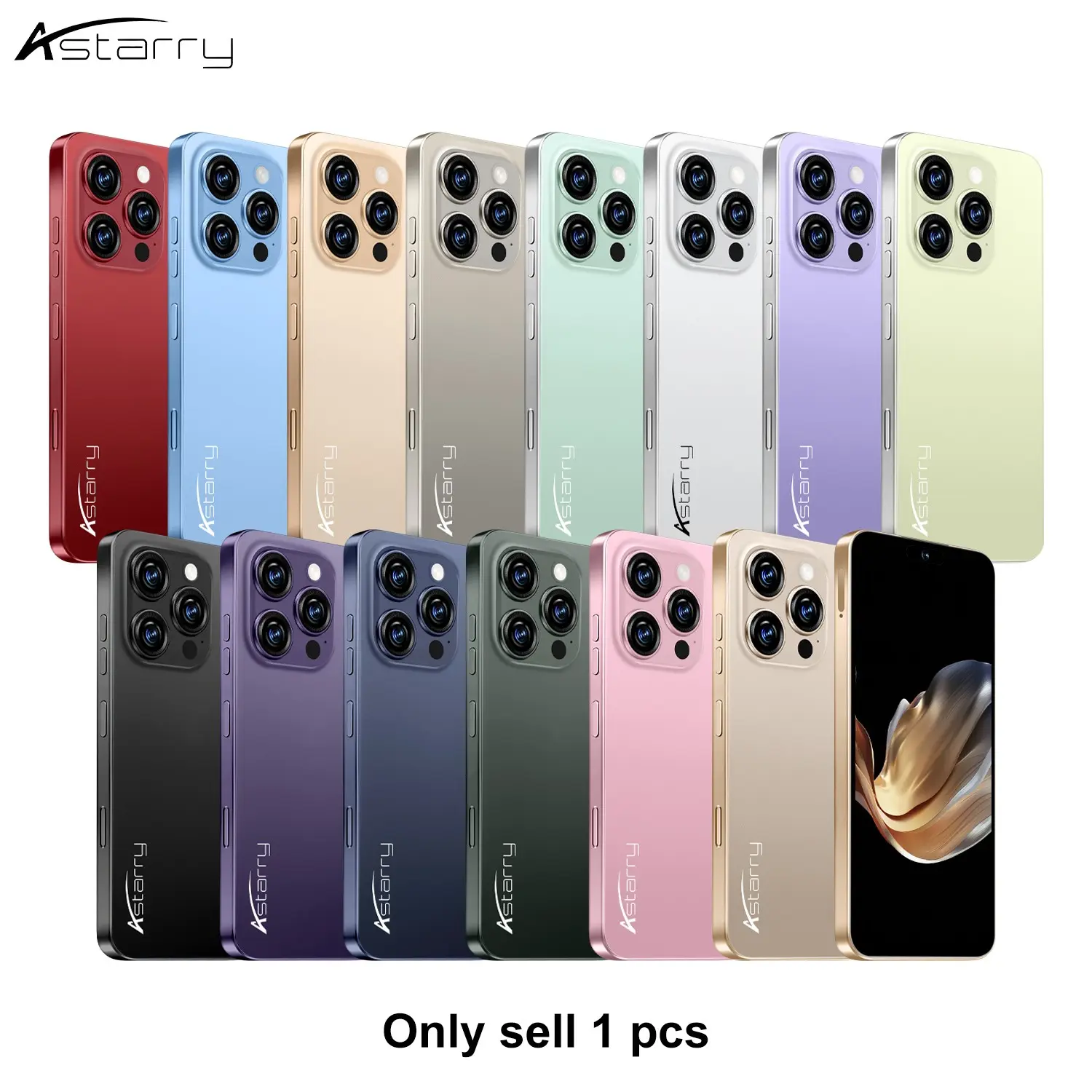 Astarry 16 Pro Max Smartphone, 6.93-Inch HD Display, 4GB RAM+64GB ROM, 5+13mp Camera, 4100mah Battery, Android 10.0, Dual Sim, GPS Compatible