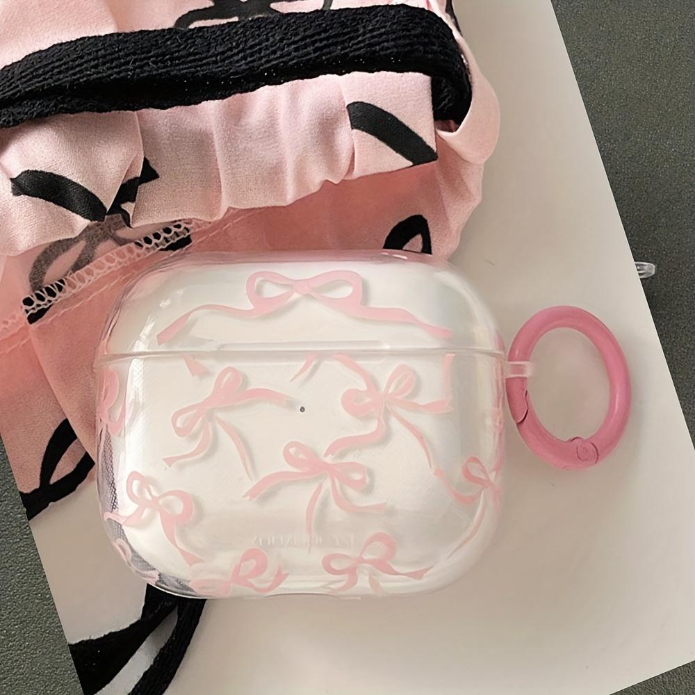 Pink Bow-Shaped Protective Case for Apple for airpods, Designed to Prevent Scratches And Impacts