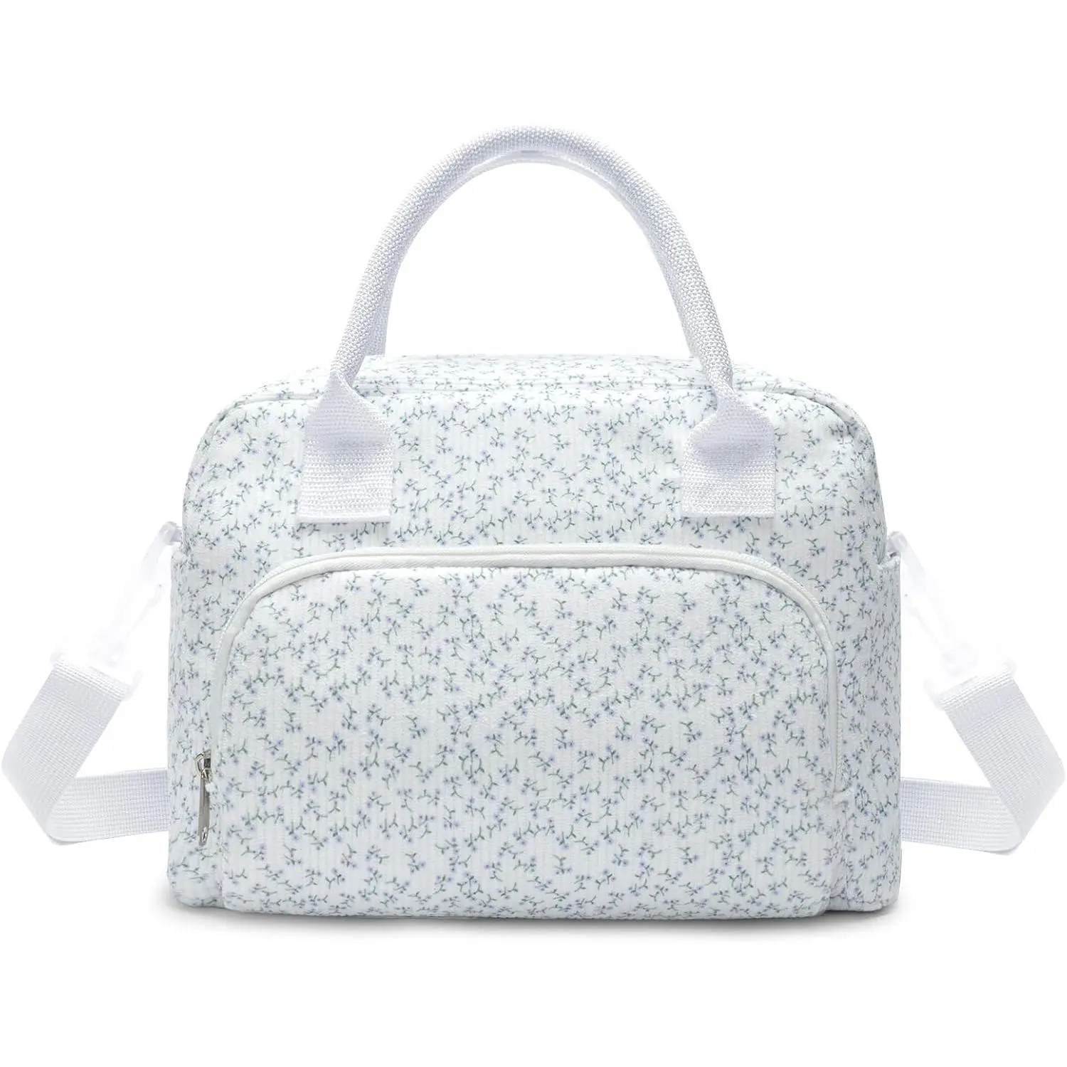 Lunch Bag for Women Men Large Capacity  Lunch Box Corduroy Insulated Cooler Tote Bags for Office Picnic