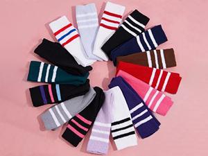 Women Thigh High Socks Extra Long Warm Knit Over Knee High Boot Stockings Striped Thigh Highs Leg Warmers