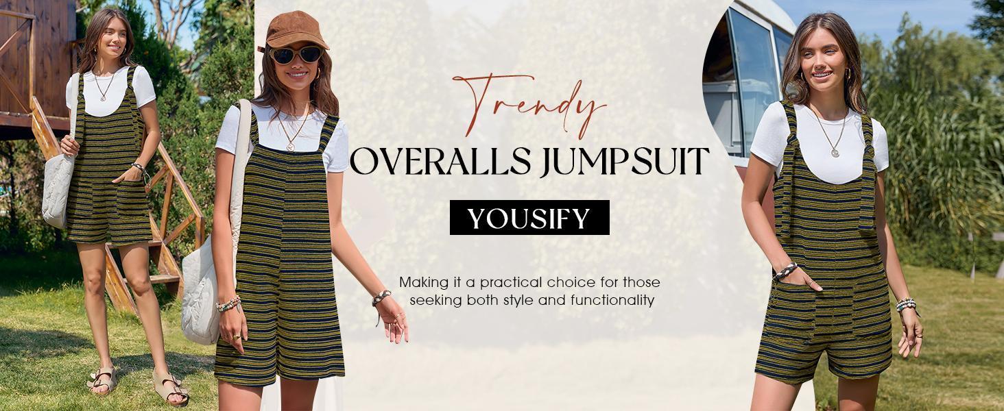 PASLTER Womens Summer Casual Sleeveless Romper Loose Striped Tied Shorts Overalls Jumpsuit with Pockets 2025 Clothes