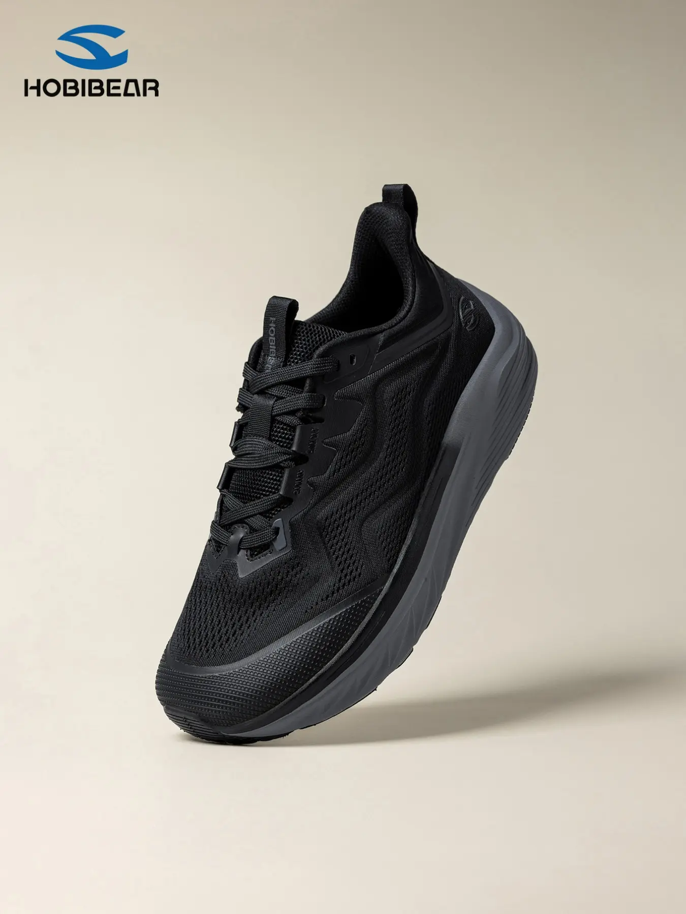 Hobibear Spring Autumn New Men Women Wide Toe Sports Shoes, Thick Sole Shock Absorption Lightweight Running Shoes, Casual Footwear, Sporty Running Shoes