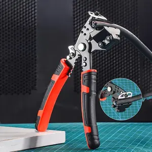 Screw-Mechanism Wire Crimping Tool, 7-Inch Heavy Duty Wire Connector Crimper for Insulated Terminals, Professional Electrical Hand Tools for RV and Automotive Wiring