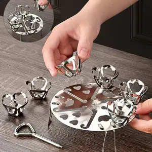 Detachable Stainless Steel Steamer Rack with Handle, High-Heeled Steaming Tray for Eggs, Fish, Dumplings, Vegetables, Household Use