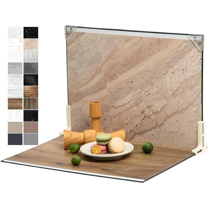 Photo Backdrop Board for Product Photography, 10 count 20 Patterns Small Tabletop  Background Kit, Double-Sided Flat Lay Props for  & , 16 x 11.5 in