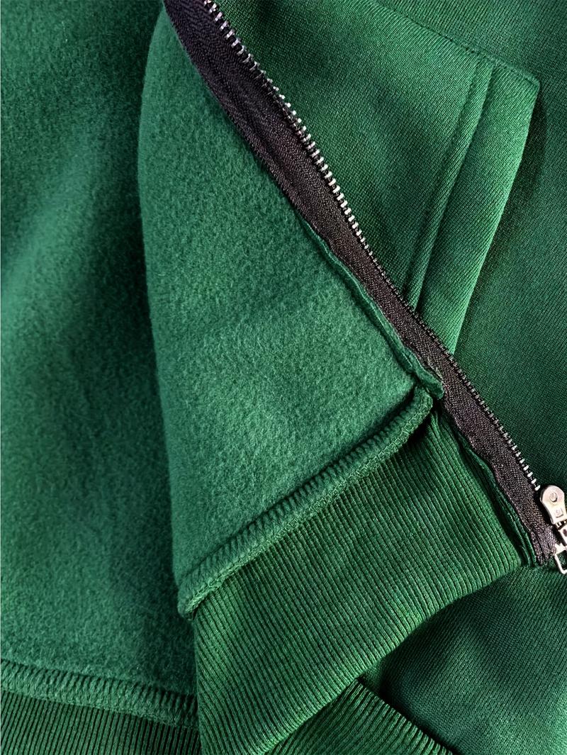 1pc TNZI men's full zipper windproof mask hoodie long-sleeved jacket versatile and fashionable urban style, with zippers and pockets - warm, windproof and durable, suitable for daily or outdoor autumn/winter wear