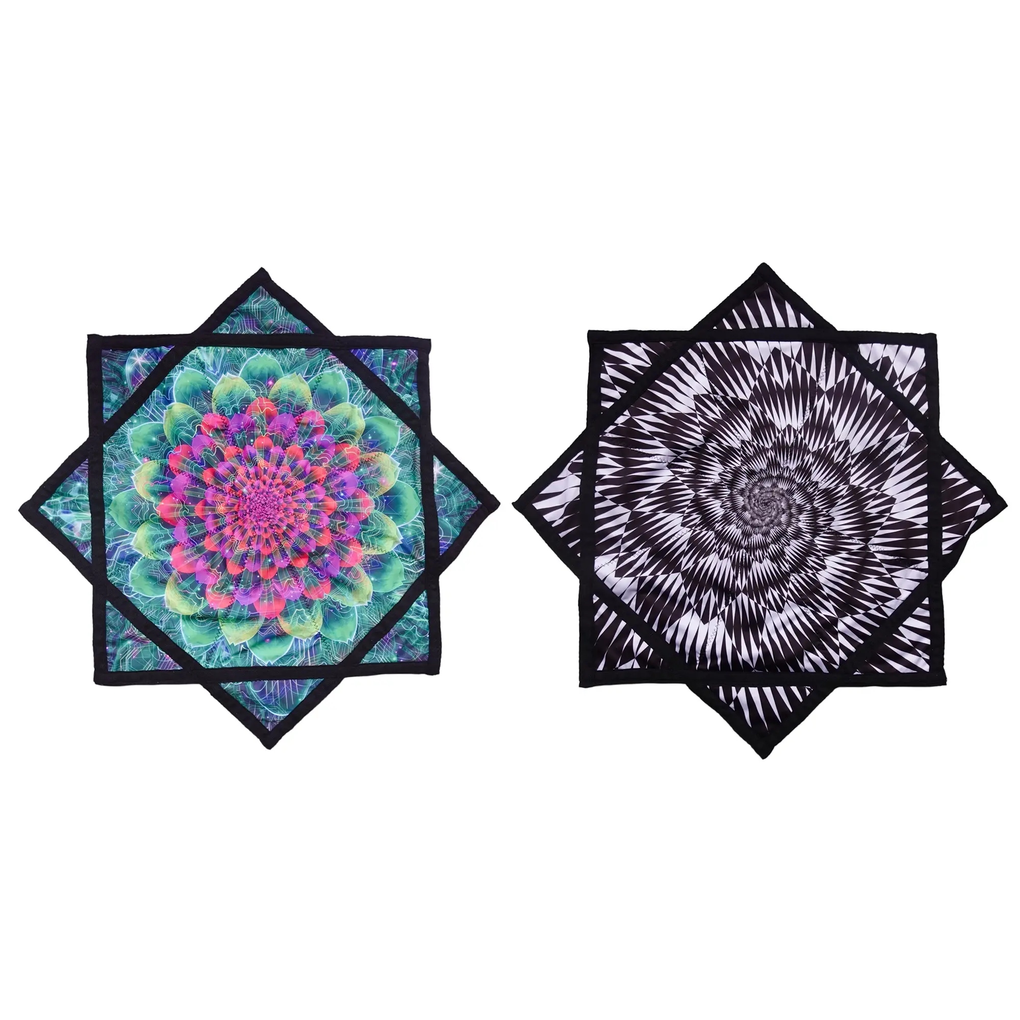 New UV Printed Star Handkerchief, Outdoor Sports Towel, Music Festival Prop, Flowing Star Design, Model R09