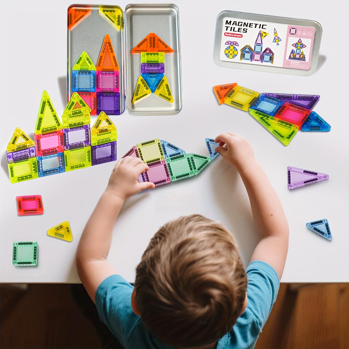 26/42/57 pieces 1 set  Mini Magnetic Tile Building Blocks, Magnetic Building Tiles, Magnetic Construction Set, Building Sets, with Iron Box for Portable Play, Perfect for Gifts and Easy Storage, Safe for Kids#TOP PICKS