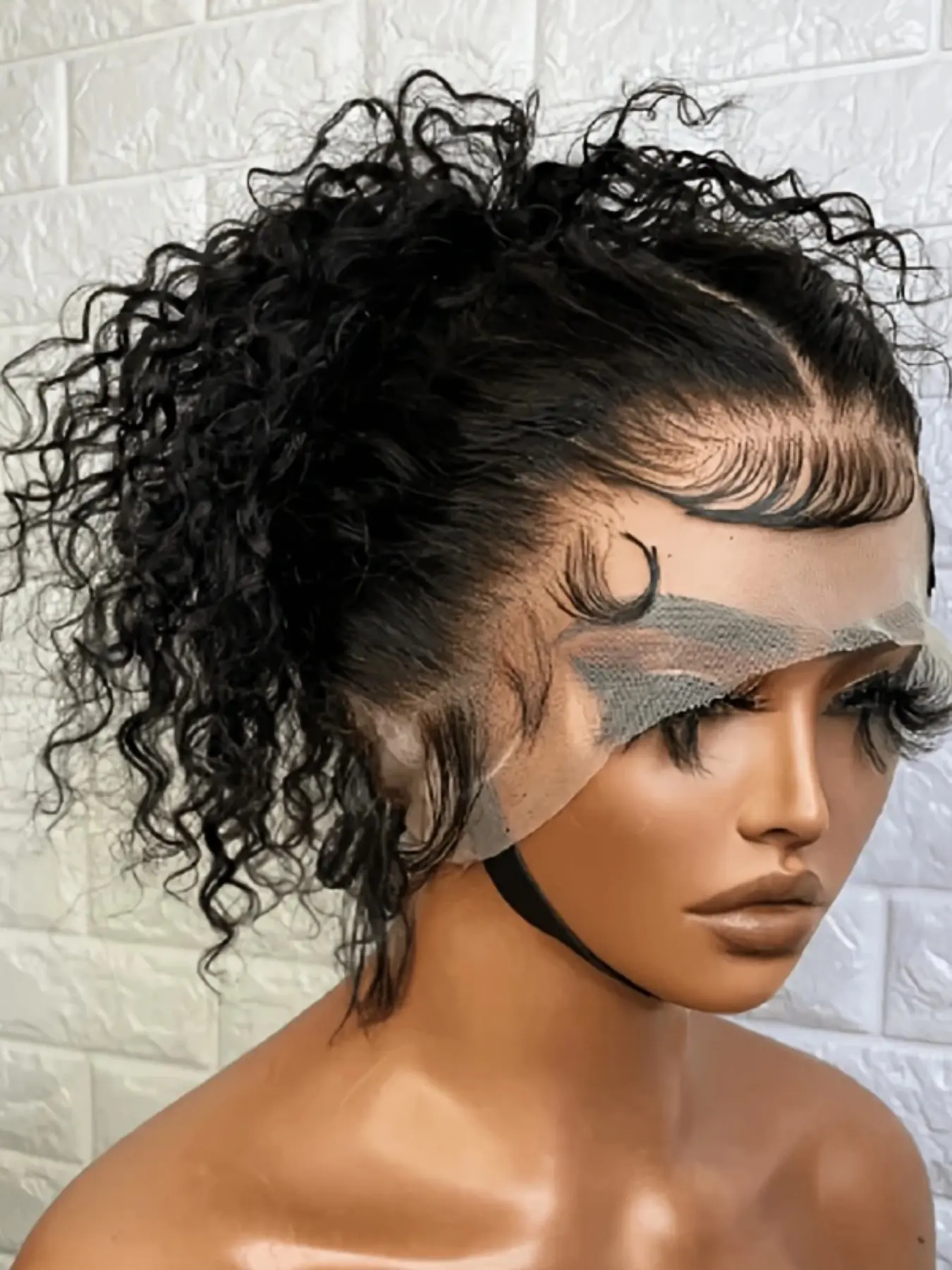 Soft Long 26 Inch 180 Density Twist Curl Deep 13x4 Front Lace Wig, No Glue Pre-Attached Heat Resistant Daily Wear Wig, Lace Synthetic Wig
