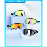 Unisex Adult Swim Glasses - Frameless Silicone Waterproof Swimming Goggles, 3-Color Gradient UV Resistant Lenses, Fog Free Anti-Fog Coating, Sealed Waterproof Seal, Full Cover, Detachable Earplugs for Ears-Free Chat, Outdoor Swimming Accessory