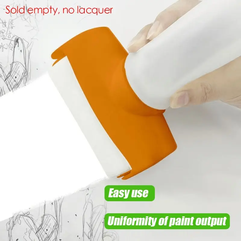 Refillable 4-Inch Paint Roller Brush with 500 mL Storage, Wall Repair & Touch-Up Painting Tool, Graffiti Art & Craft Supplies, Convenience