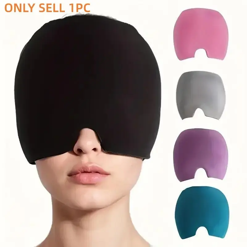 200g Migraine Cap Cooling Gel Eye Mask, Chill Eye Mask, Physical Cool Down, Reusable, Relieves Stress, Relaxation, Reduces Fever, Headache Relief, Portable Eye Mask