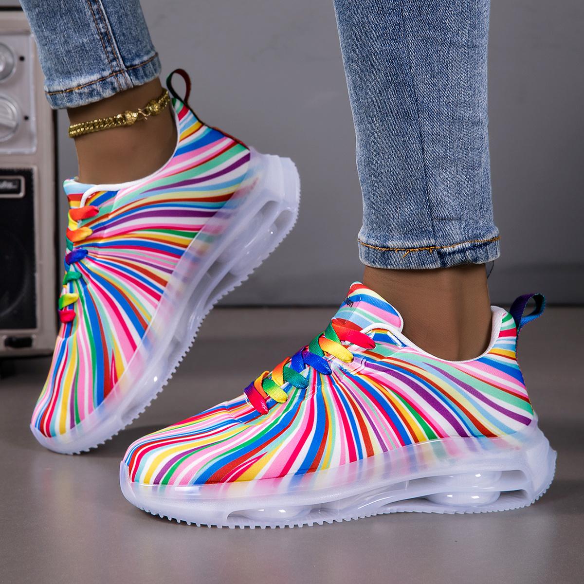 Women's fashion sneakers walking shoes, lightweight casual tennis sneakers air cushion running shoes, non-slip breathable tennis shoes, mesh air cushion men's sneakers gym workout oes, women's walking shoes arch support