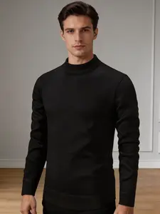 Men's Half High Neck Knit Sweater, Soft and Comfortable, Classic Design, Perfect for Fall & Winter, Versatile and Stylish