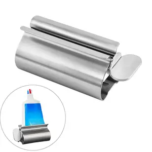 1pc Stainless Steel Toothpaste Squeezer, Toothpaste Squeezer Rollers, Metal Tube Toothpaste Wringer Seat Holder Stand