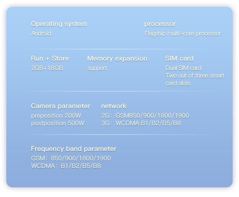 3-inch mini pocket smartphone with HD touch screen, 2+16GB RAM, dual SIM dual standby, 2MP+5MP dual camera, 3G unlocked Android 9 smartphone, supports WiFi, Bluetooth, GPS, and calls.Suitable for children's portable phone