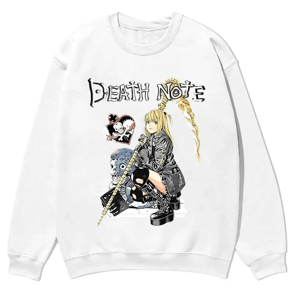 [Vtg90s] Anime 90s Graphic Crewneck Sweatshirt Men’s Funny Graphic Pullover Vintage Streetwear Oversized Sweatshirt Men Casual Vacation Outfit Long Sleeve Top