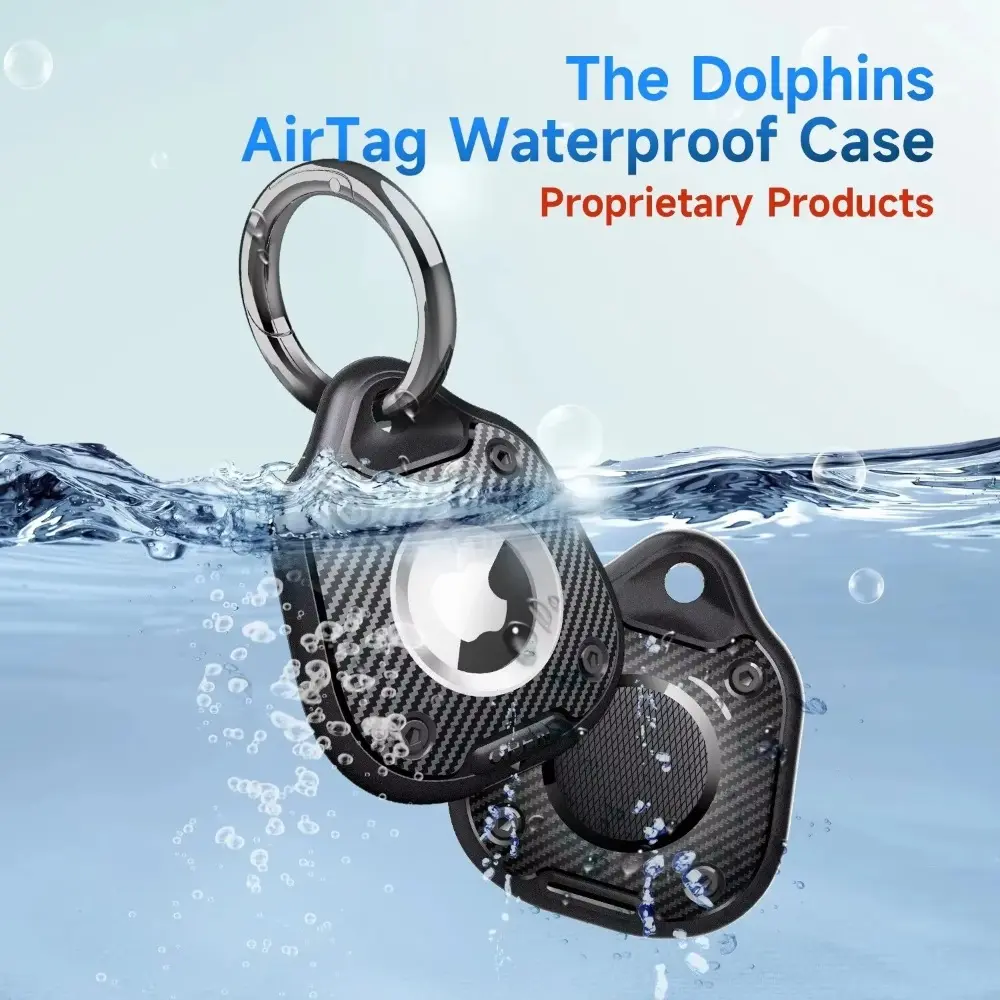 Waterproof, Scratch-Resistant, and Shockproof Protective Case for Apple AirTag Locator Three-in-One Protective Cover for AirTag Keychain/Pet Collar