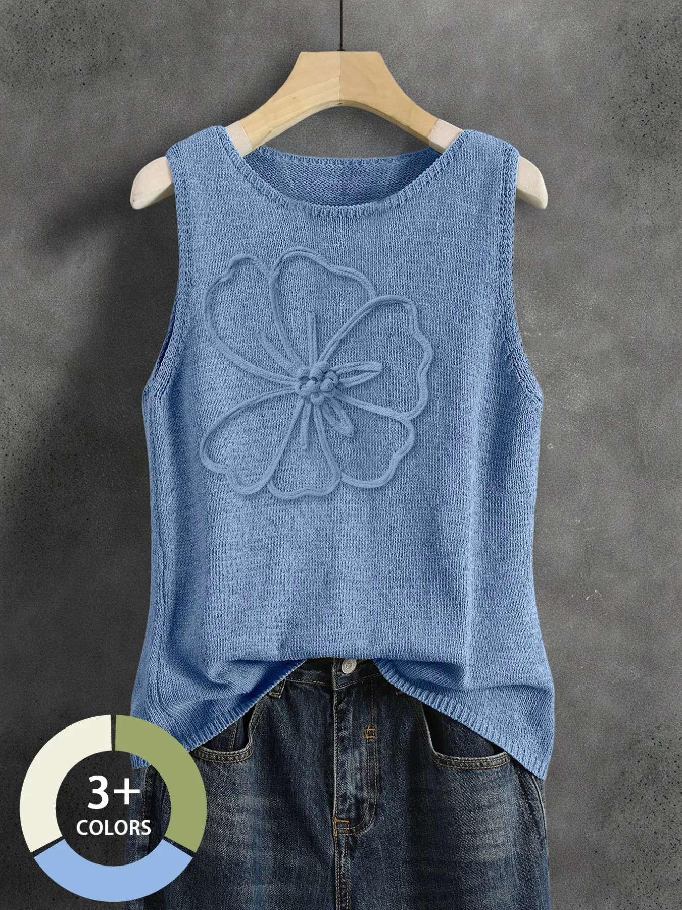 Women's Knitted Vest, Basic Minimalist Vintage Round Neck Sleeveless Slim Top, Casual Commute Vacation Summer Style, Comfortable and Stylish Outerwear for Daily Wear