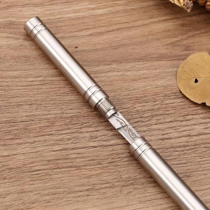 Stainless Steel Meat Knife 1 Piece Set with Blade and Handle, Durable Steak Knife, 1 Count Sheath, Thickened for Various Kitchen Uses Cutting Utensils