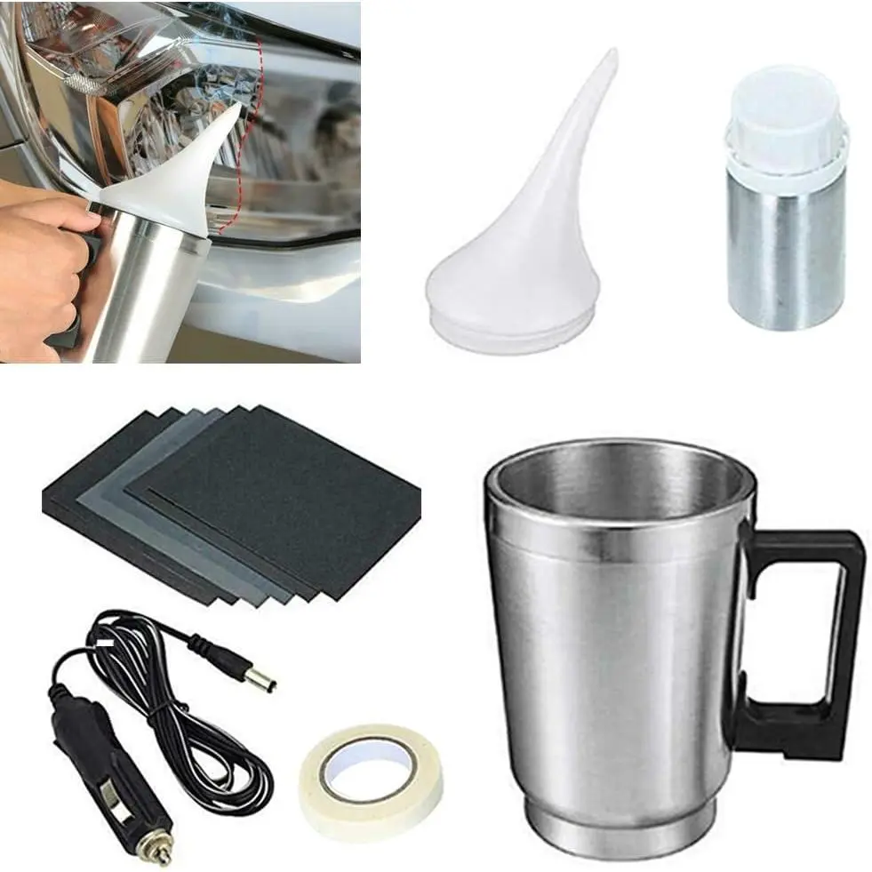 Atomizing Cup  Headlight Lens Repair Tool Restoration Auto Restore Kit Clear,  Restoration Renovation Heating Atomization Cup Refurbish Kit