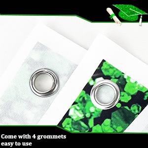 Graduation Decorations 2026 Yard Sign Large Class of 2026 Banner Green Congrats Grad Graduation Party Games Supplies (Green)