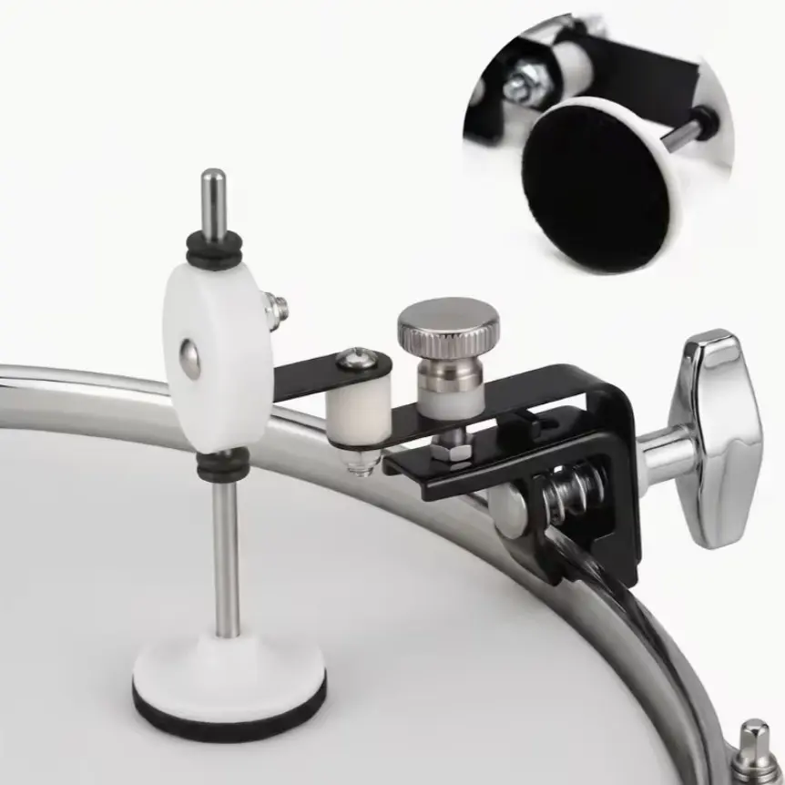 Professional Drum Harmonic Suppressor, Mechanical Adjustable Harp Controller, High-Density Acoustic Wool, Damage-Free Installation