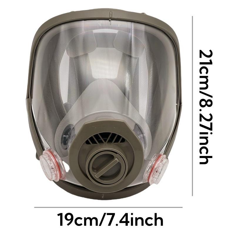 Reusable Anti-Fog Toxic Gas Mask with Filter, Full Face Protection for Painting, Chemicals, DIY, Woodworking, Construction, Sanding, Respirator Mask
