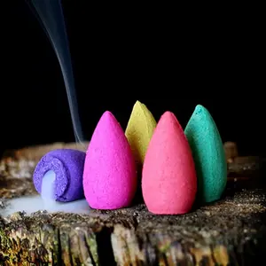Natural Incense, 10/20/50/100pcs Smoke Cone Reflux Tower Incense, Home Fragrance for Living Room Bedroom, Home Supplies, Scented